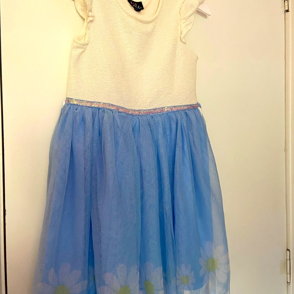 Kids dress-Lilt‎ Charming Blue and White